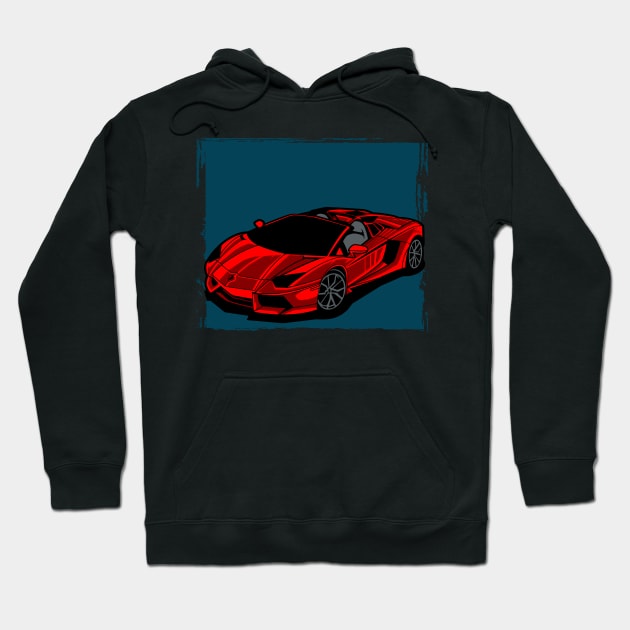 Fast red Hoodie by ReignGFX